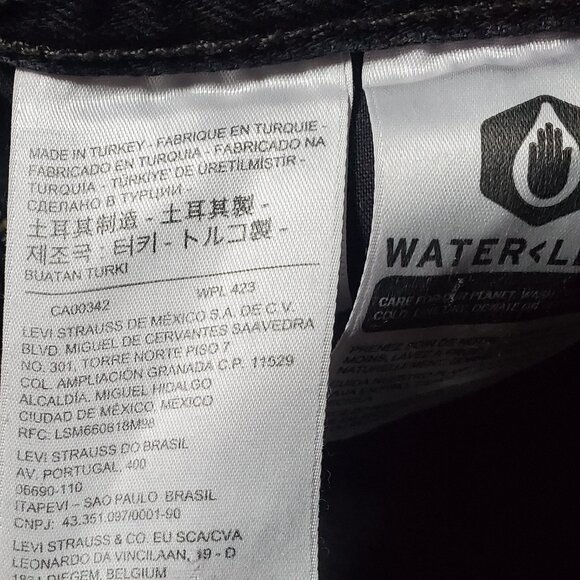 Levis Premium 70s High Flare in Washed Black Sz 27w Women's -shipping incl - Picture 13 of 16